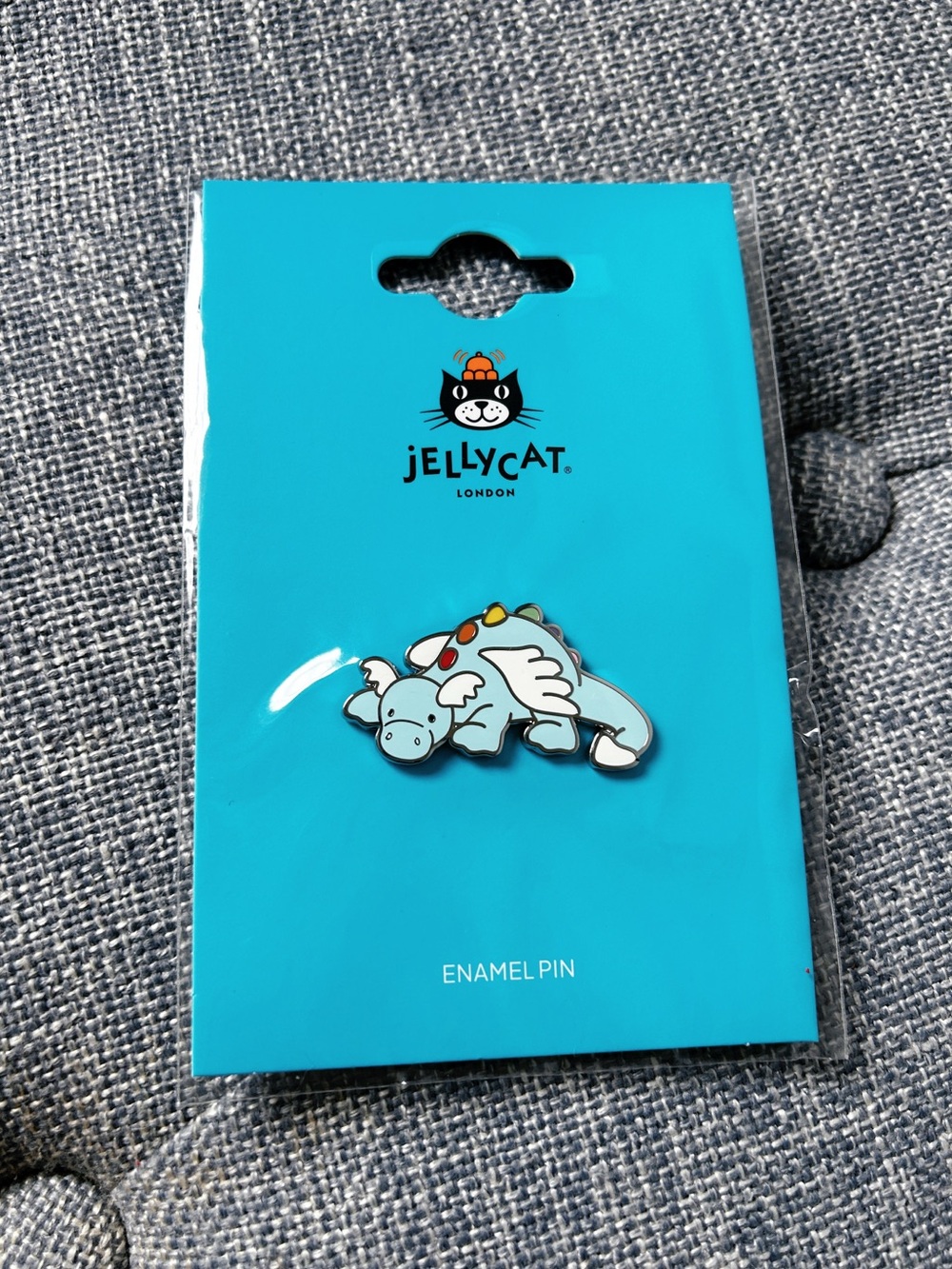 Jellycat authentic Blue sky Dragon Enamel Pin